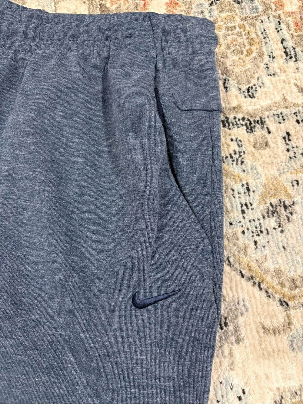 Nike Men's Dark Navy Heather Fleece Joggers